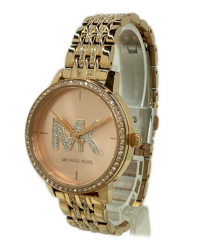 美品 MICHAEL KORS 腕時計 クオーツ ピンク系 MK-4372 レディース マイケルコース