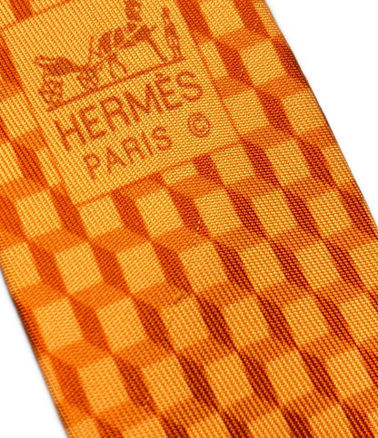 HERMES ネクタイ シルク100% メンズ エルメス