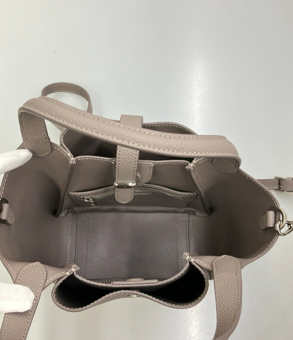美品 Samantha Thavasa ハンドバッグ ショルダーバッグ 2WAY 斜め掛け レザー 牛革 レディース サマンサタバサ