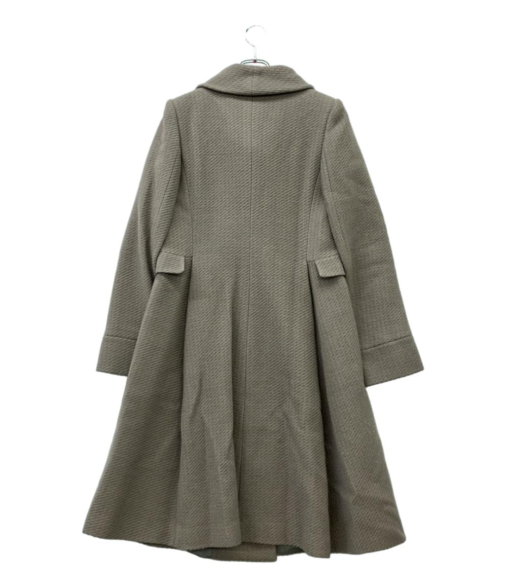 訳あり アルマーニコレッツォーニ ウールコート レディース SIZE 44 (XL) ARMANI COLLEZIONI