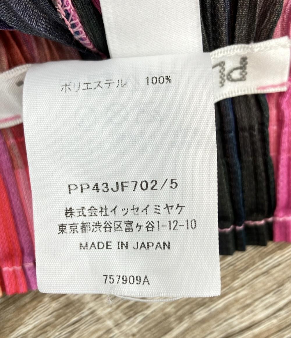 PLEATS PLEASE プリーツパンツ 24AW  ストライプ ワープ・プリーツパンツ WARP PP43JF702 レディース SIZE 5 (XXL) プリーツプリーズ