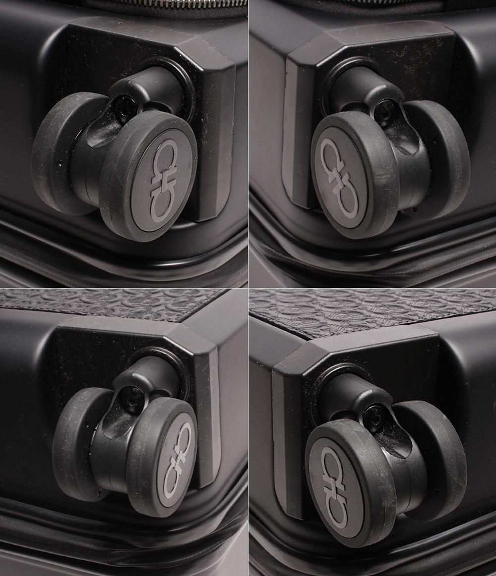 サルヴァトーレフェラガモ キャリーケース トラベルケース トロリー ガンチーニ カーフレザー メンズ Salvatore Ferragamo