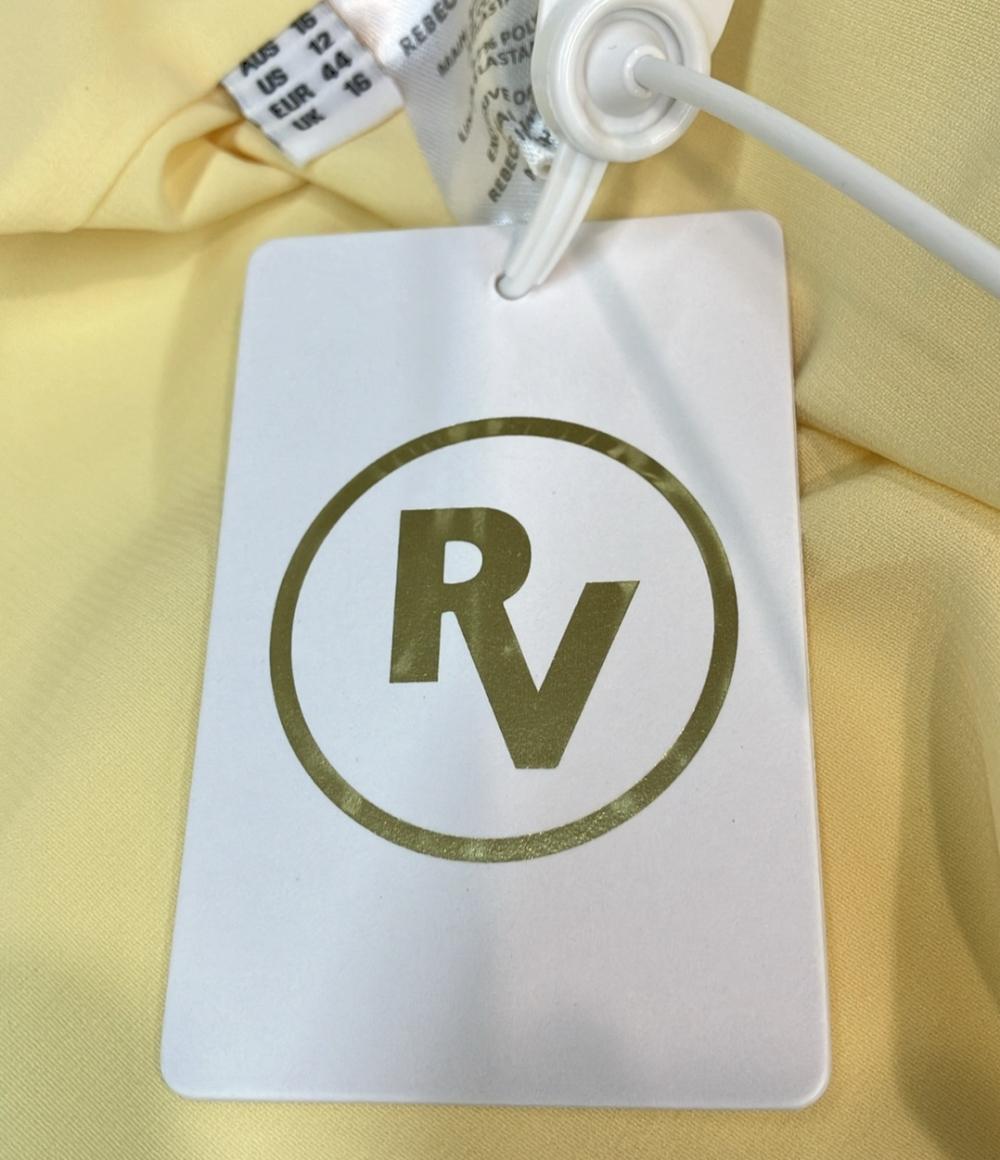 REBECCA VALLANCE 半袖ワンピース ツイード ミニ パフスリーブ ウエストチェーン Aライン タグ付き Claire Short Sleeve Mini Dress レディース