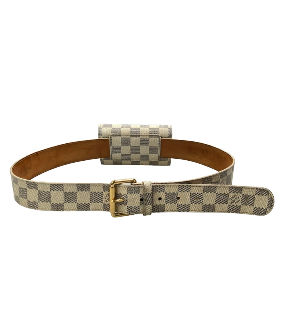 LOUIS VUITTON ベルト ポシェット サンチュールポシェット ダミエ アズール M9835 ユニセックス ルイ・ヴィトン
