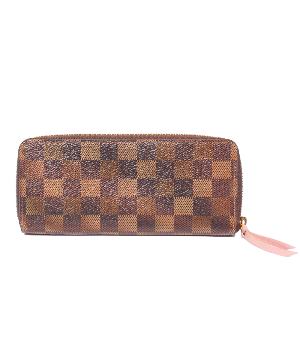 LOUIS VUITTON ラウンドファスナー長財布 ポルトフォイユ クレマンス ダミエ エベヌ N41626 レディース ルイ・ヴィトン