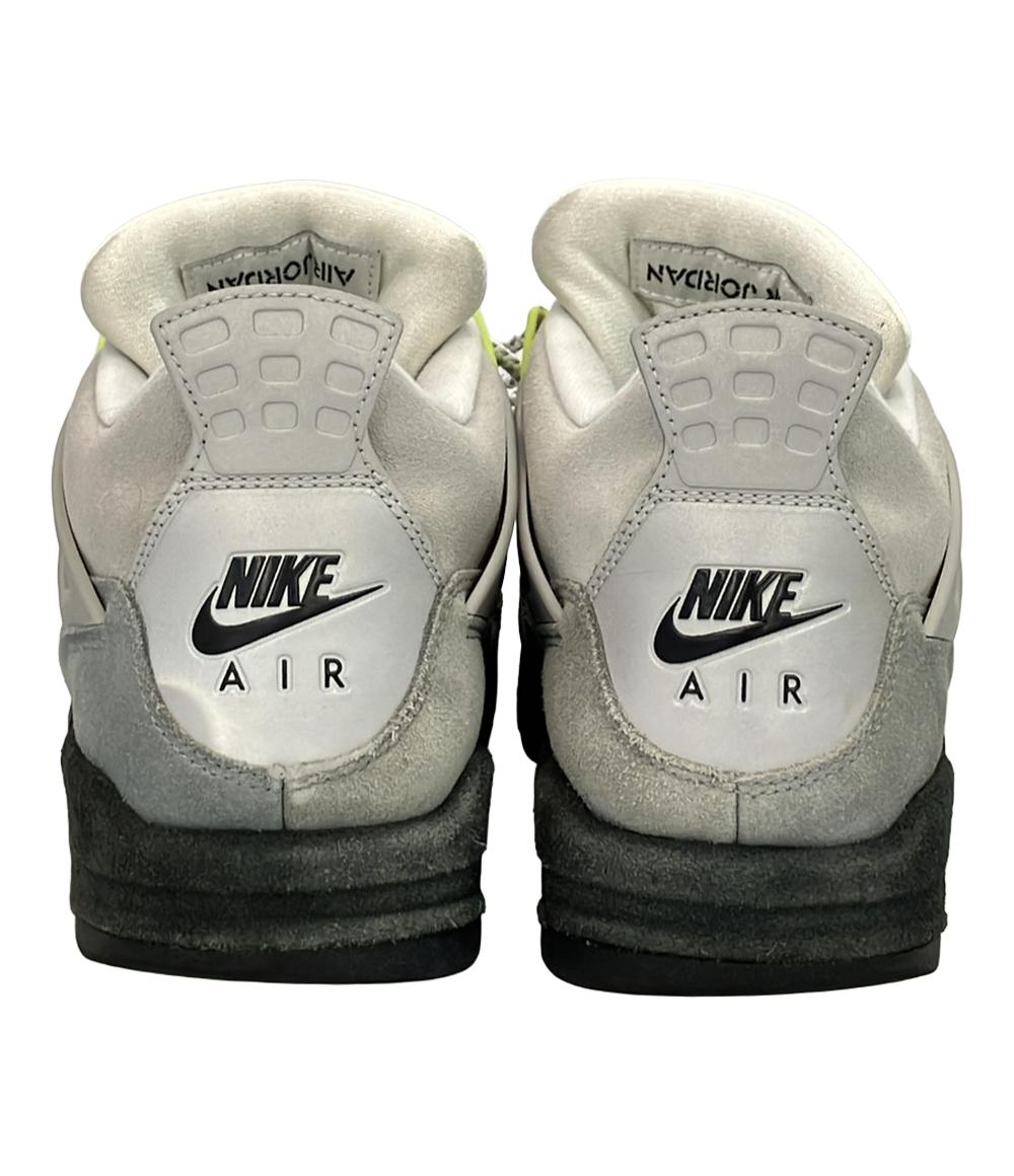 AIR JORDAN NIKE ミドルカットスニーカー ネオン エアジョーダン4 レトロ LE CT5342-007 メンズ SIZE 27.5 (L) エアジョーダン ナイキ