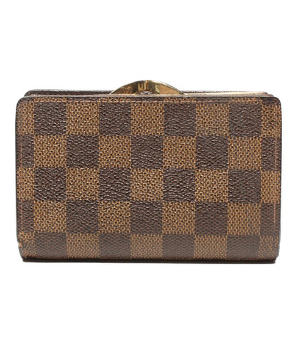 訳あり ルイ・ヴィトン 二つ折り財布 ポルトフォイユ ヴィエノワ ダミエ N61674 レディース LOUIS VUITTON