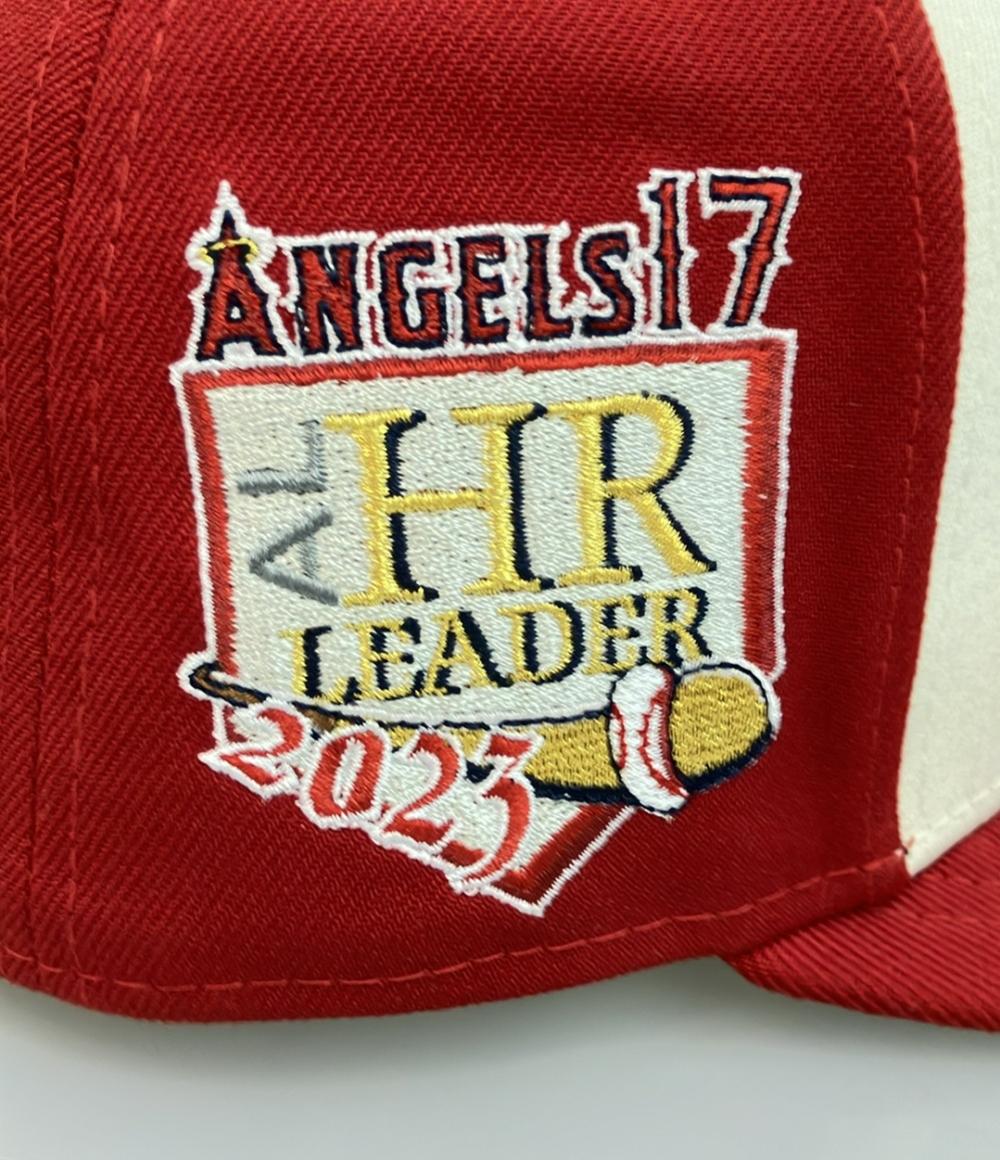 美品 ニューエラ キャップ 野球 MLB LAエンゼルス 大谷翔平 17 2023本塁打王記念 メンズ NEW ERA