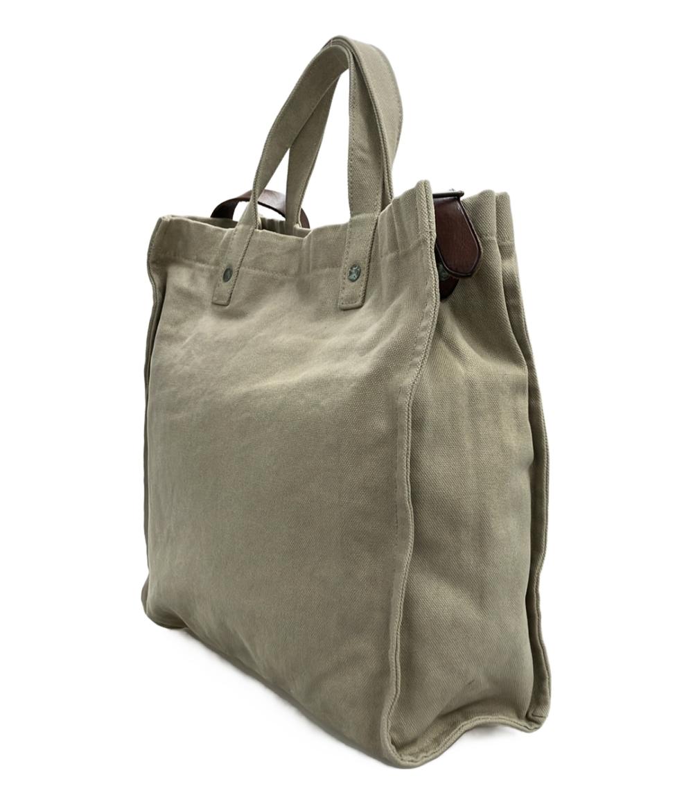 RRL トートバッグ ショルダーバッグ 2WAY 斜め掛け 絹 牛革 ロゴキャンバスカーペンター メンズ ダブルアールエル