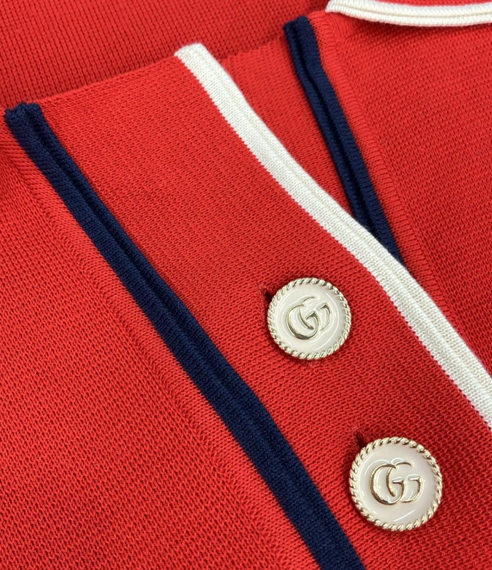 GUCCI 半袖ワンピース ポロ ファインコットン 661678 XKBSK レディース SIZE L グッチ
