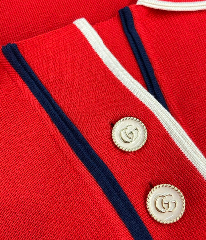 GUCCI 半袖ワンピース ポロ ファインコットン 661678 XKBSK レディース SIZE L グッチ