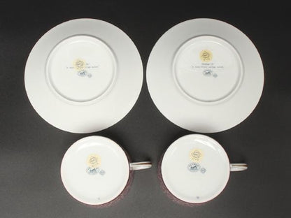 HERMES カップ＆ソーサー 2客セット ペア アトラージュ エルメス