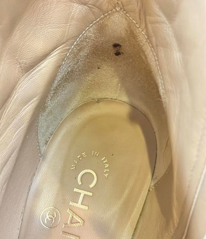CHANEL ショートブーツ ボア マトラッセ レディース SIZE 37 1/2 C (L) シャネル
