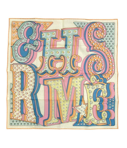 美品 HERMES ハンカチーフ カレ45 ガブロッシュ エレクトリック レディース エルメス