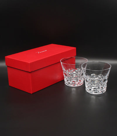 美品 Baccarat イヤータンブラー グラス 2点セット ペア 2020 ブラーヴァ バカラ