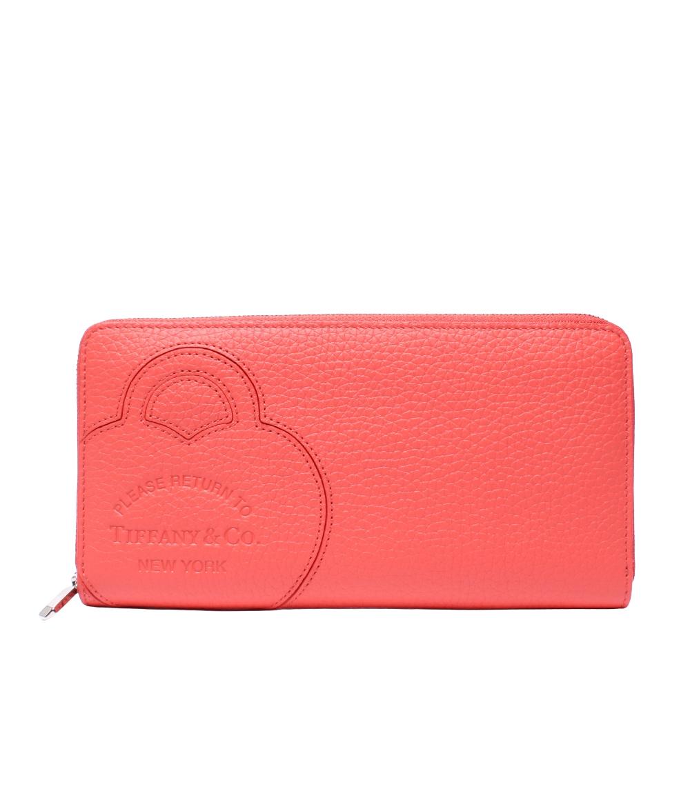 美品 ティファニー ラウンドファスナー長財布 リターントゥティファ ニー レディース TIFFANY&Co.