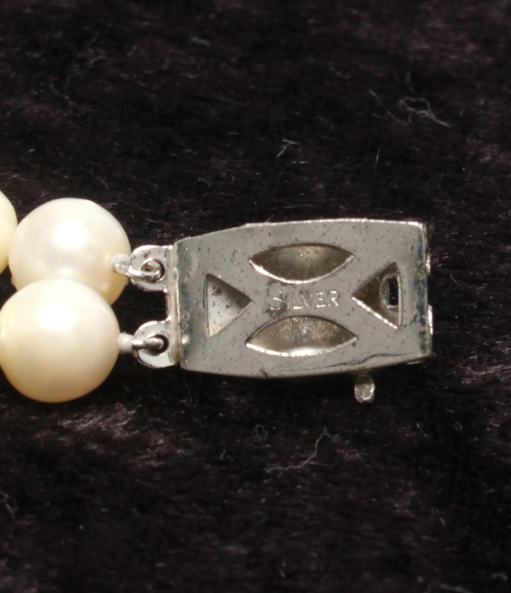 2連ネックレス SV パール 6.5-7.0mm レディース