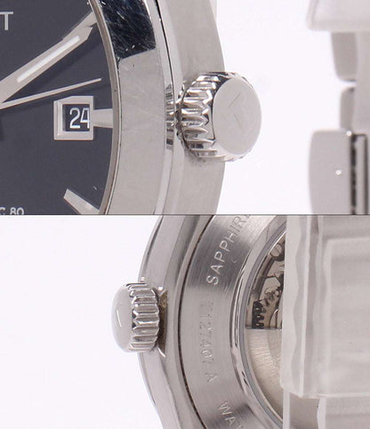 TISSOT 腕時計 ジェントルマン パワーマティック80 自動巻き ブラック T127407A メンズ ティソ