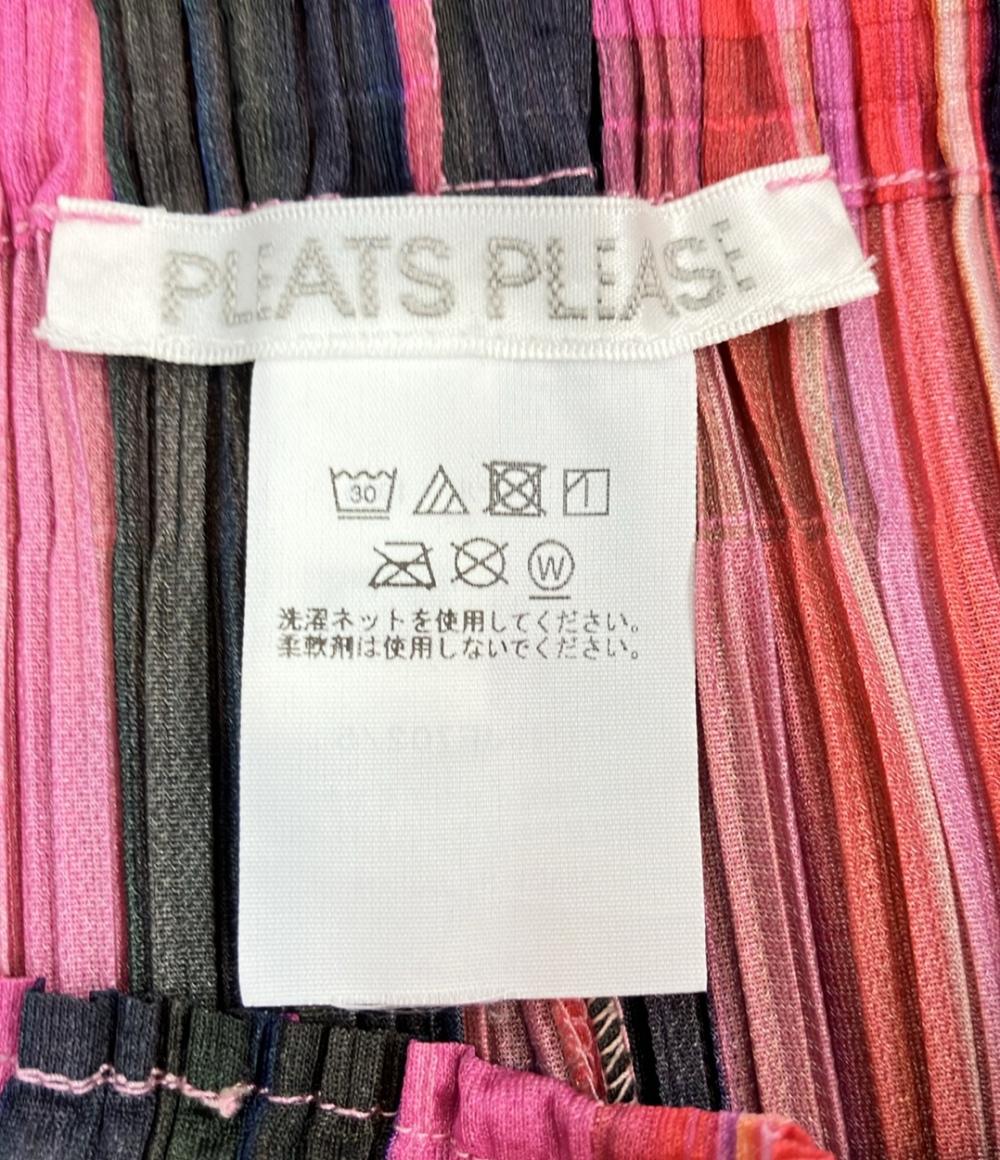 PLEATS PLEASE プリーツパンツ 24AW ストライプ ワープ・プリーツ