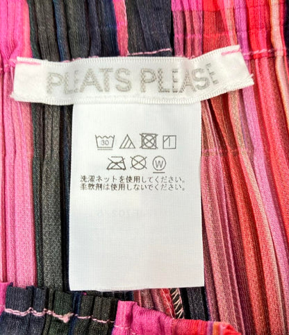 PLEATS PLEASE プリーツパンツ 24AW  ストライプ ワープ・プリーツパンツ WARP PP43JF702 レディース SIZE 5 (XXL) プリーツプリーズ