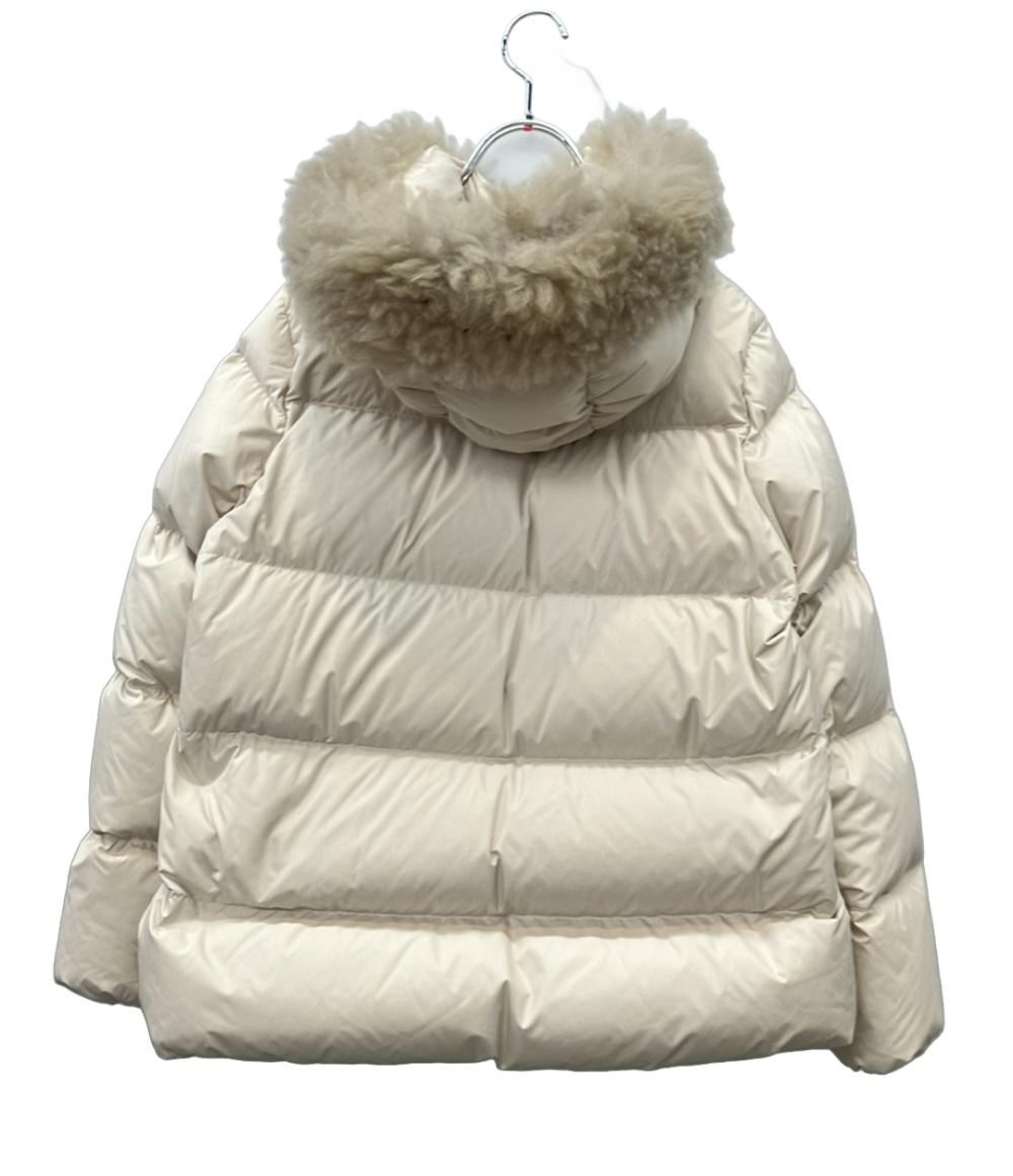 美品 MONCLER ダウンジャケット 24AW ファー タグ付き インポート やぎ