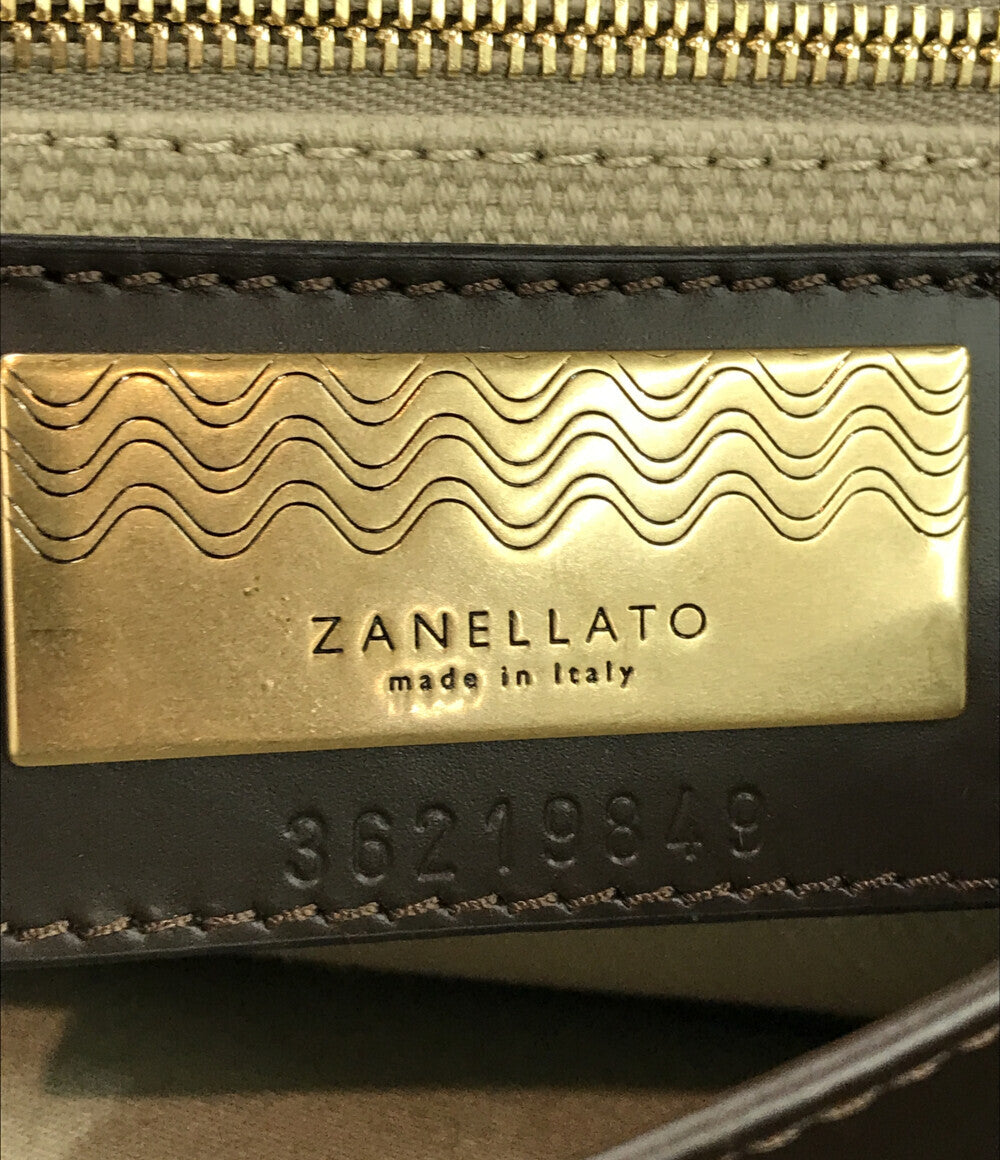 ザネラート  2way ファーハンドルハンドバッグ スエードショルダーバッグ 斜め掛け      レディース   ZANELLATO