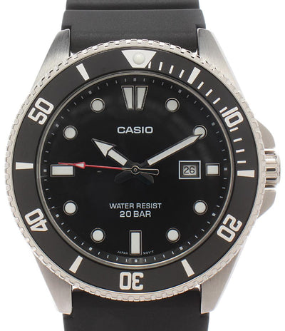 CASIO 腕時計 クオーツ ブラック MDV-107 メンズ カシオ