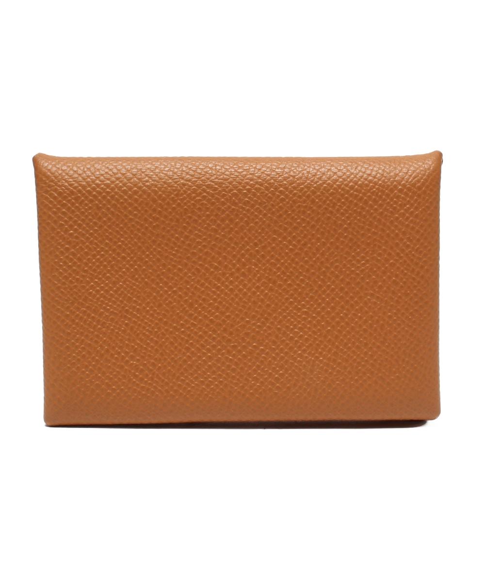HERMES カードケース B刻印 シルバー金具 カルヴィ レディース メンズ
