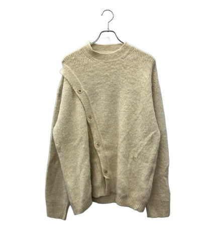 JACQUEMUS 長袖ニットカーディガン プルオーバー フロント斜めボタン Le Cardigan Pau 2680006246220 メンズ SIZE L ジャックムス