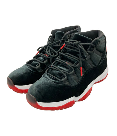 美品 NIKE ミッドカットスニーカー Air Jordan 11 Bred Velvet DB5457-061 レディース SIZE 27.5 ナイキ