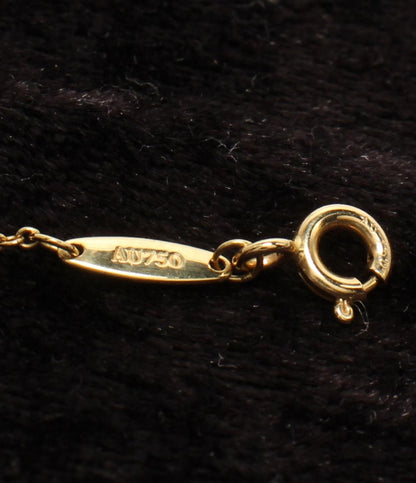美品 ティファニー ネックレス K18 バイザヤード 1Pダイヤ レディース TIFFANY&Co.