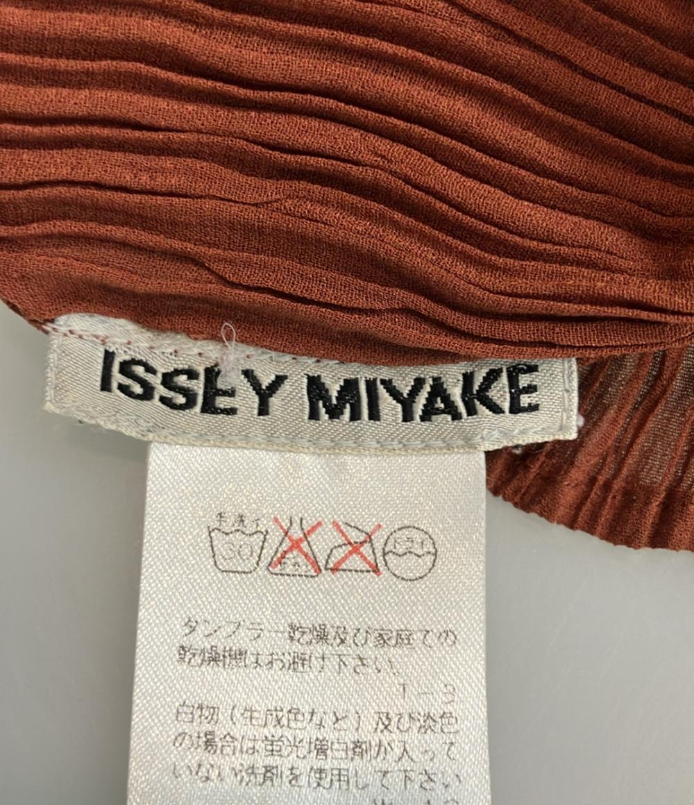 ISSEY MIYAKE 長袖Tシャツ プリーツ カットソー IM63-FJ926 レディース SIZE L イッセイミヤケ