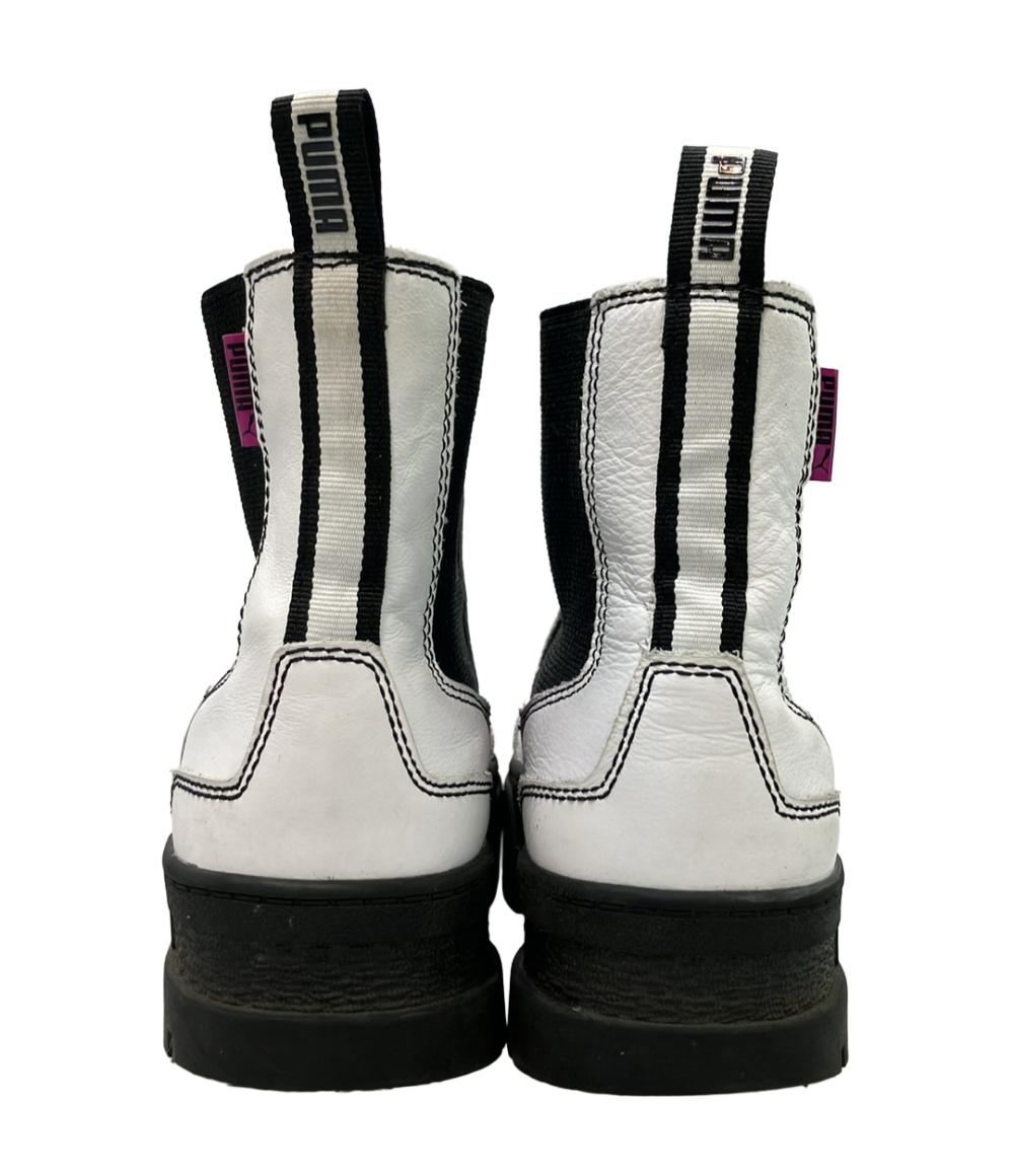 PUMA サイドゴア厚底ショートブーツ メイズ チェルシー POP 384549-01 レディース SIZE 22.5 プーマ