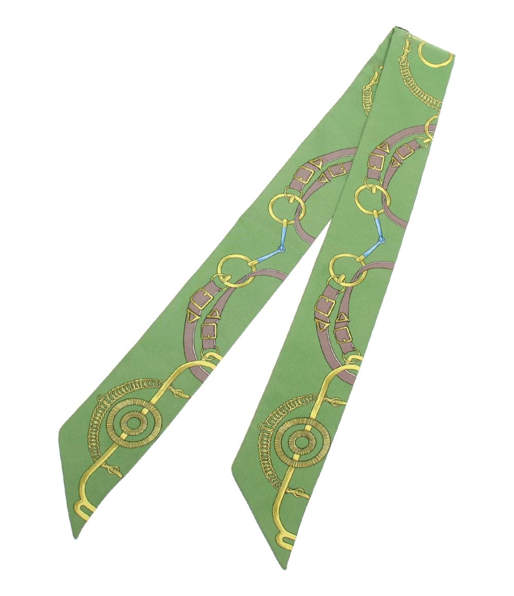 エルメス スカーフ シルク100% 黄金の拍車 ツイリー レディース HERMES