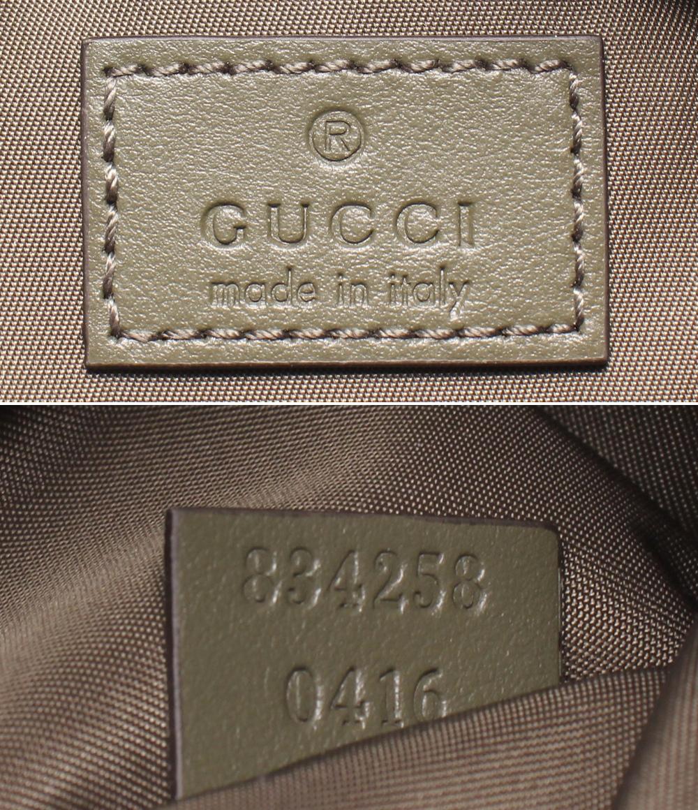 美品 GUCCI ボディバッグ ショルダーバッグ 斜め掛け GGキャンバス