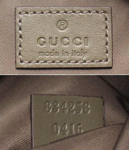 美品 GUCCI ボディバッグ ショルダーバッグ 斜め掛け GGキャンバス 834258 0416 メンズ グッチ
