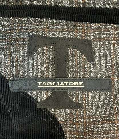 TAGLIATORE セットアップ パンツスーツ チェック柄 グレー×ブラウン トラッド＆ベーシック メンズ SIZE 50R (L) タリアトーレ