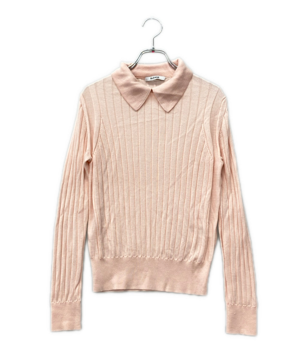 SLOANE 長袖 ニット 襟付きプルオーバー レディース SIZE 2 スローン
