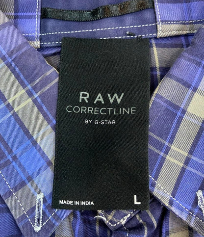 ロウコレクトラインバイジースター 長袖チェックシャツ メンズ SIZE L (L) RAW COLLECTLINE BY G-STAR