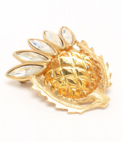 YVES SAINT LAURENT ブローチ パイナップルモチーフ レディース イヴ・サンローラン