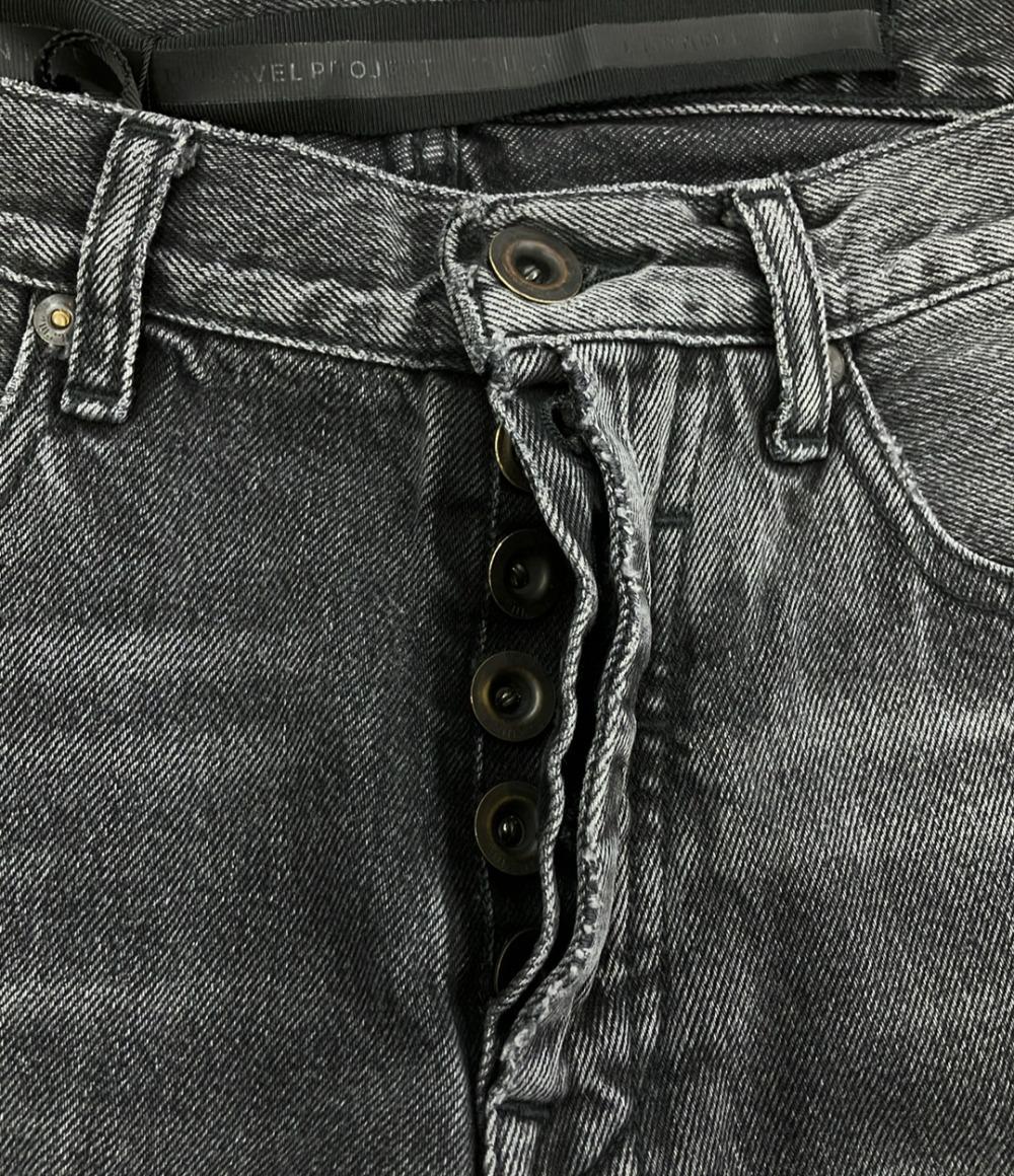 美品 ベン タヴァニティ アンラベル プロジェクト クラッシュ加工 デニムパンツ メンズ SIZE 30 (M) BEN TAVERNITI UNRAVEL PROJECT