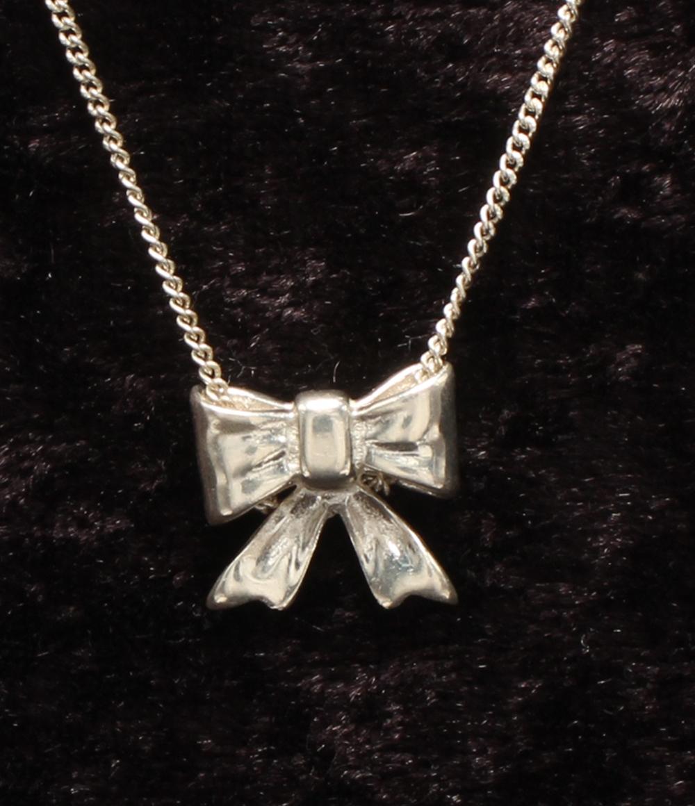 スタージュエリー ネックレス SV リボンモチーフ レディース STAR JEWELRY