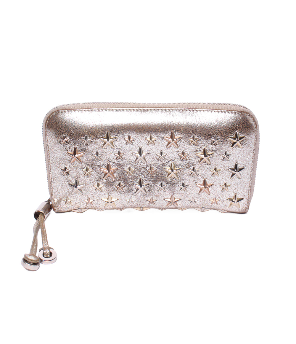 Jimmy Choo ラウンドファスナー長財布 スタースタッズ レディース ジミーチュウ