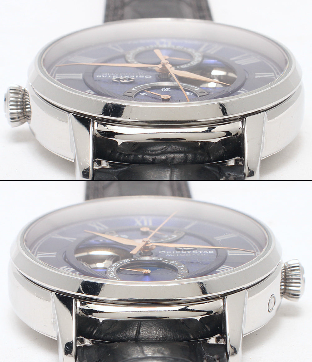 Orient Star 腕時計 クラシック メカニカルムーンフェイズ 自動巻き ネイビー F7X6-UAB0 メンズ オリエントスター
