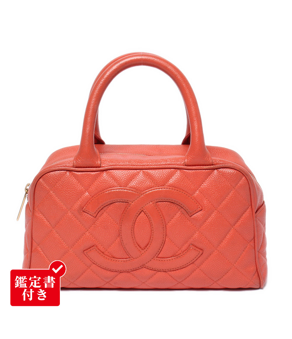 CHANEL ハンドバッグ ミニボストンバッグ マトラッセ ゴールド金具 8番台 レディース シャネル