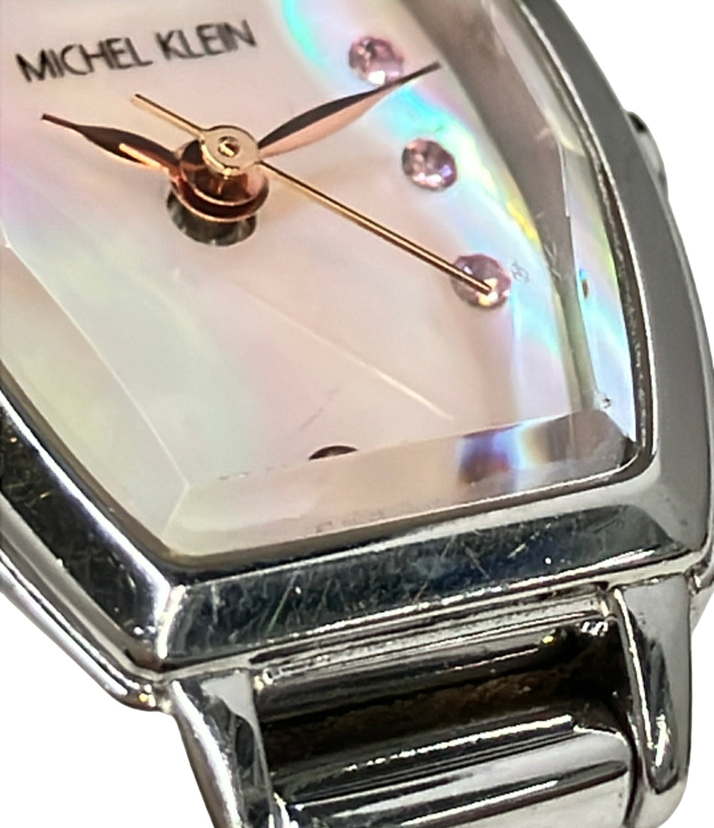 MICHEL KLEIN 腕時計 クオーツ シェル レディース ミッシェルクラン