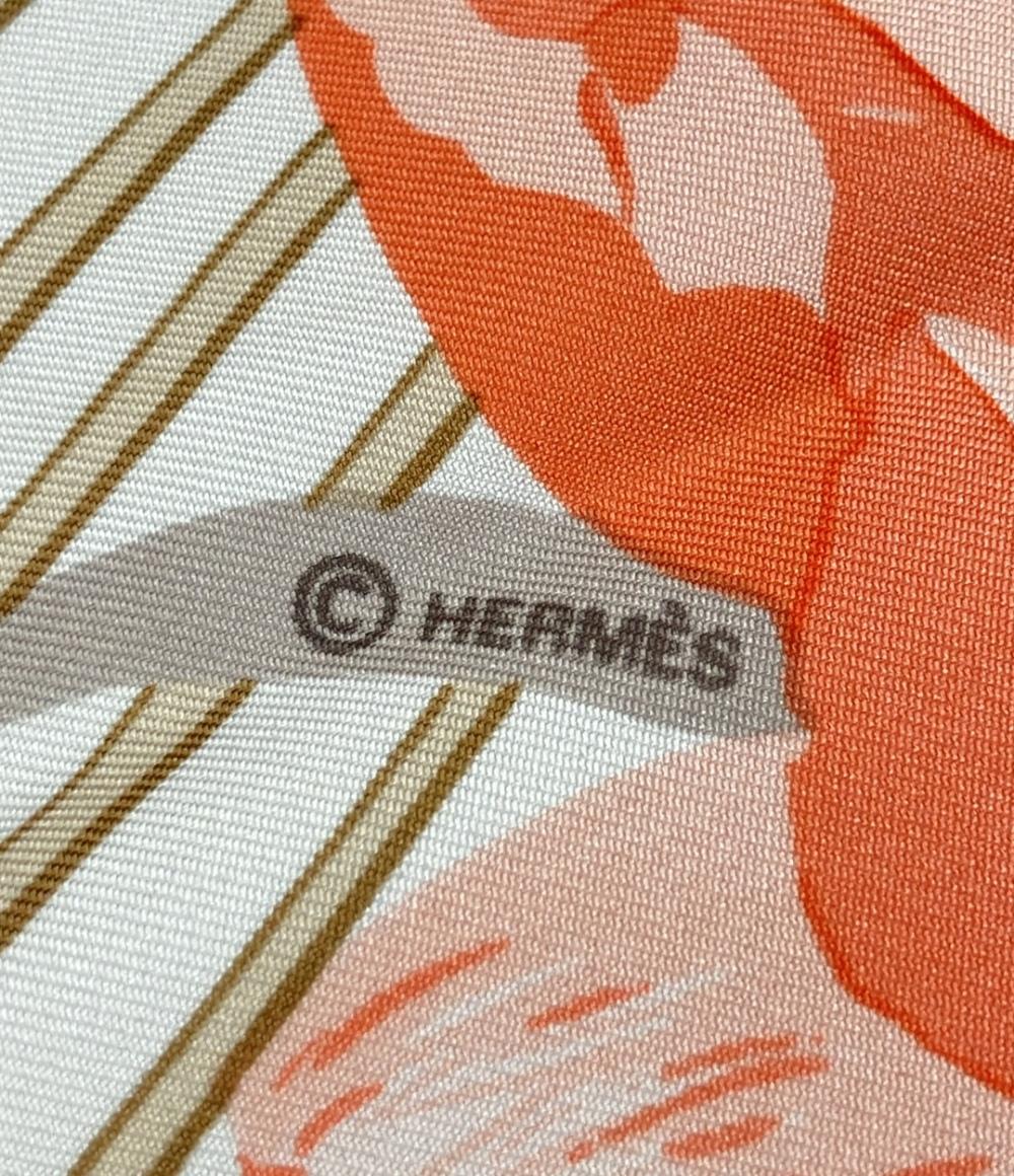 エルメス スカーフ カレ90 シルク100% 芍薬 Les Pivoines レディース HERMES