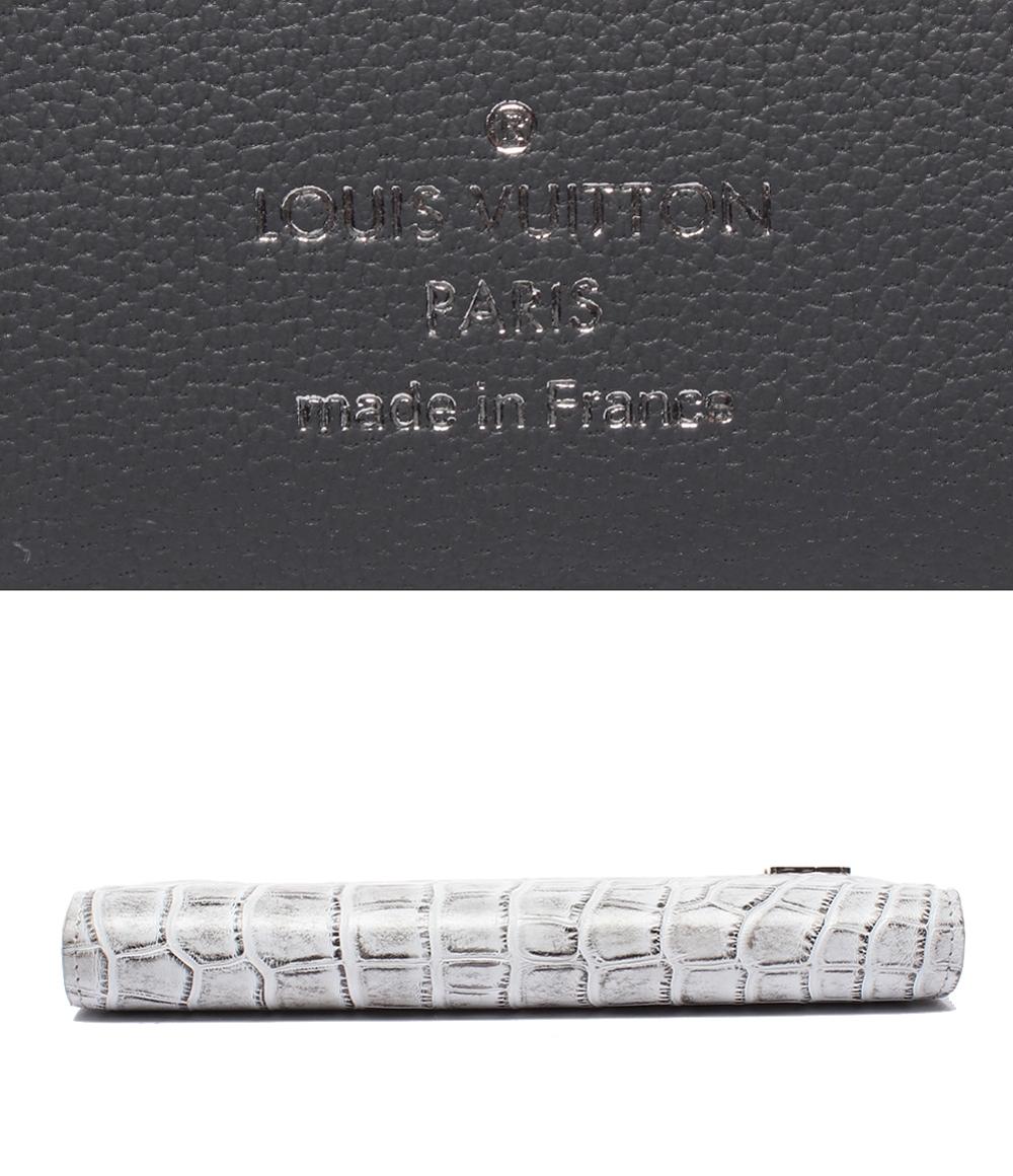 LOUIS VUITTON 二つ折り長財布 エキゾチックレザー クロコダイル