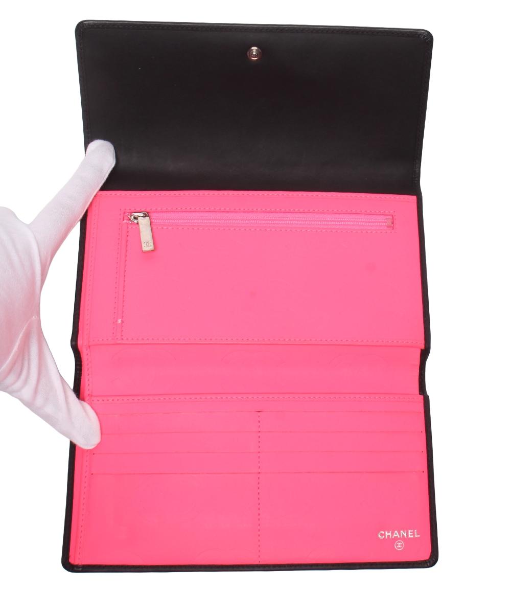 CHANEL 三つ折り長財布 カンボンライン ココマーク レディース シャネル