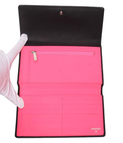 CHANEL 三つ折り長財布 カンボンライン ココマーク レディース シャネル